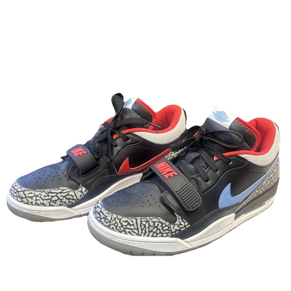 Nike Air Jordan Legacy 312 Low ~ CD7069 004 ~ Black/Wolf Gray-Valor Blue Size 10